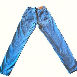 Vintage Levi’s 550 high waisted skinny straight leg jeans